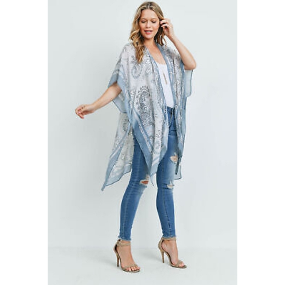 NWT Justin & Taylor Dream Catcher Ruana Kimono